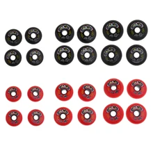 4Pcs Premium PU Inline Roller Hockey Fitness Printing Skate Wheels 85A High Elasticity Replacement Accessories 72/76/80mm