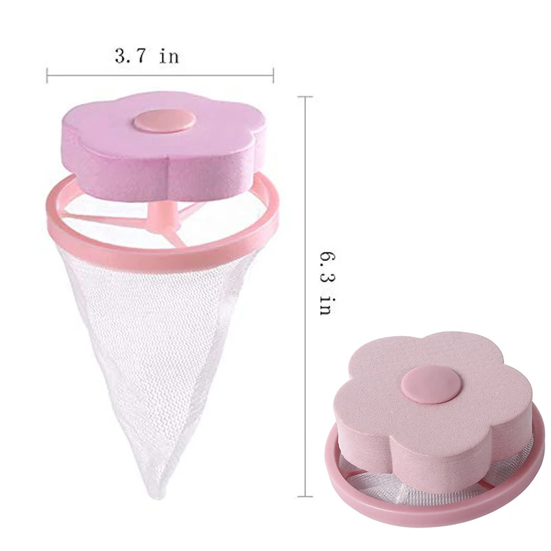 

VEHHE Reusable Washer Hair Catcher Washing Machine Filter Net Collect Lint Dirty Sponge Floating Hair Filter Pouch Household