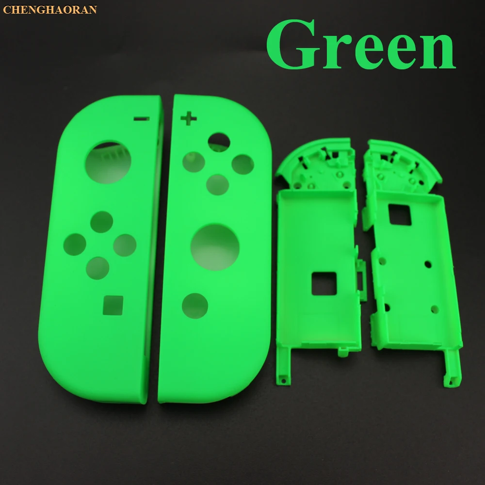 K Green 1х Твердый 14 цветов для переключателя NS Joy Con корпус на замену чехол для контроллера NX JoyCons зеленый розовый бирюзовый - Цвет: K Green