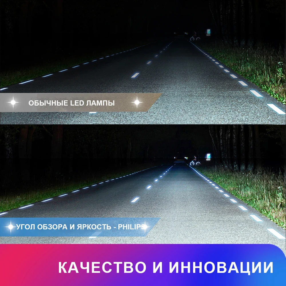 PHILIPS LED автомобиль лампа для автомобильных фар 11972ULWX2/LP6T10 H7 W5W освещение Дальний