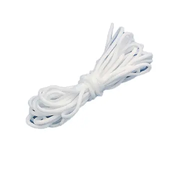 

3mm Round elastic band elastic rope Oil core with strap elastic strap Mask shoes and hat rope Circle center 1 pcs