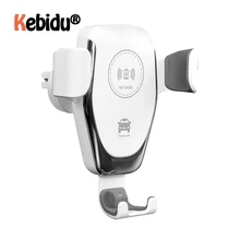 Автомобильный держатель Qi Беспроводное зарядное устройство Подставка для телефона 2в1 10 Вт быстрая Беспроводная зарядка автомобильное зарядное устройство для Xiaomi samsung Автомобильное Крепление