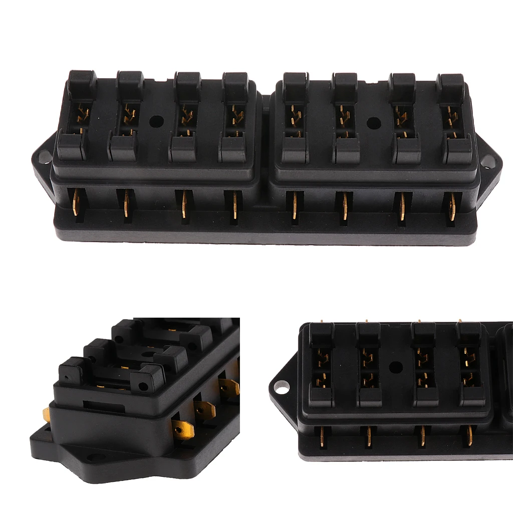 8-circuit automotive circuit board fuse box bracket + 4-circuit automotive medium blade fuse box holder