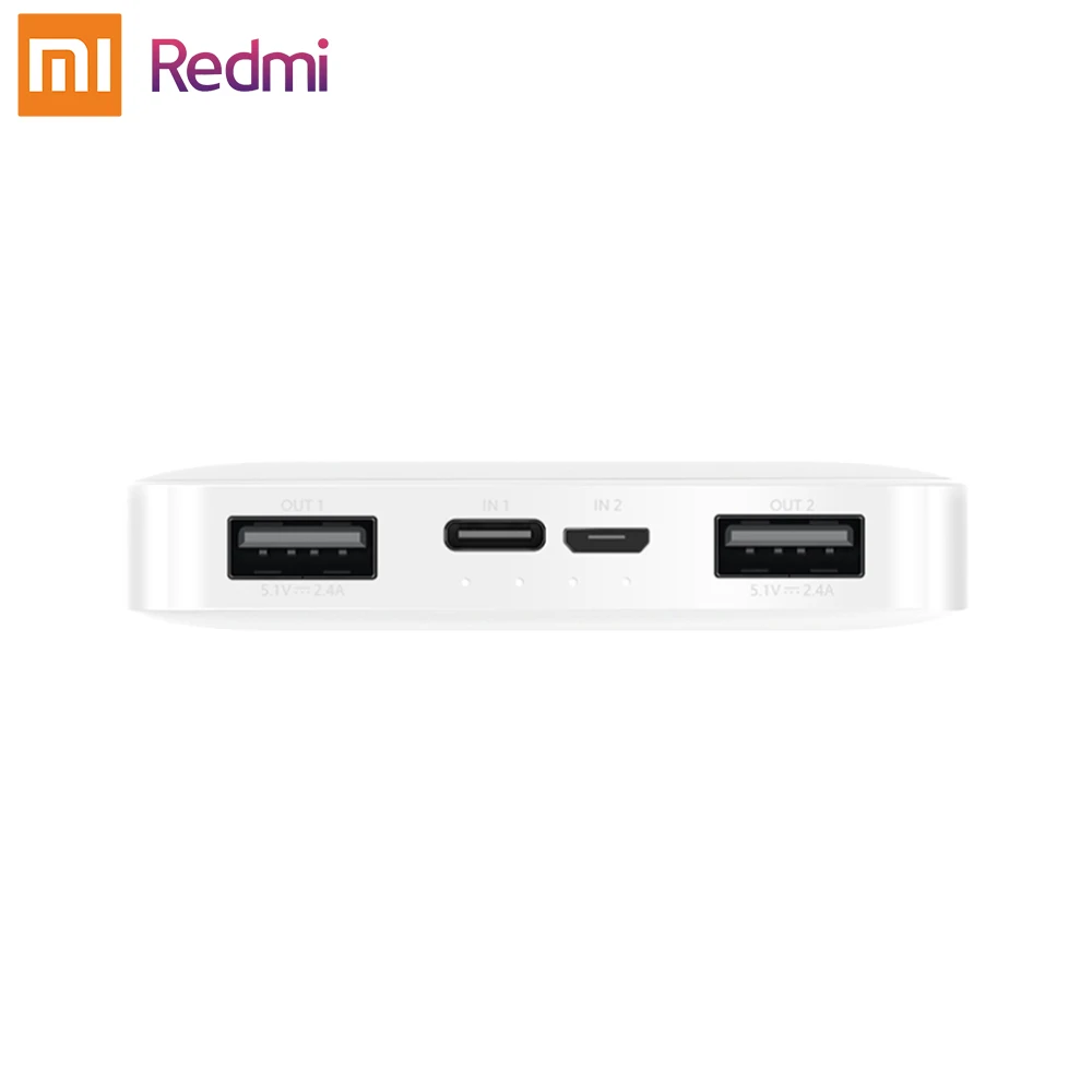 Xiaomi Redmi Power bank 10000mAh USB Type C Mi Powerbank 20000 Qi Fast Charger Portable Charging Poverbank External Battery