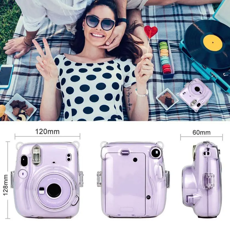 Новый портативный защитный прозрачный чехол для Fujifilm Instax Mini 11 Crystal Camera s с