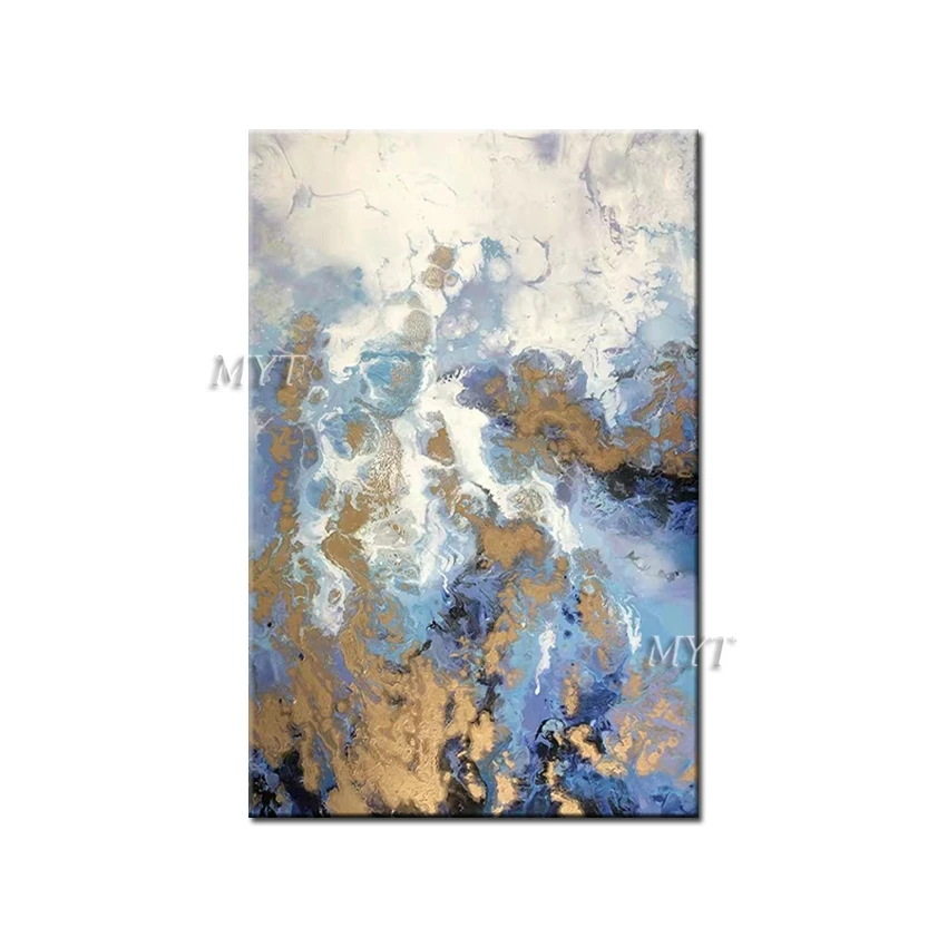 

Top View Of The River And Reef Artistic Creation Abstract Oil Painting Wall Art Home Decor Picture Modern Oil Painting On Canvas