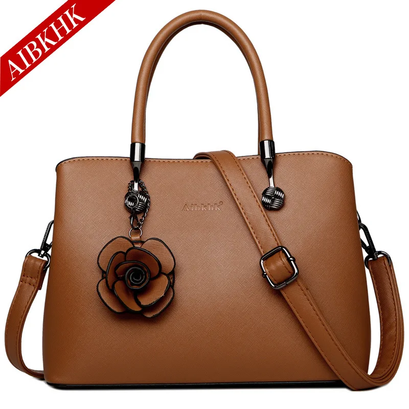S9181-Brown Кожаные сумки брендовые сумки для женщин классические женские ручные сумки Аллигатор сумка на плечо роскошные Дизайнерские Сумочки черная сумка - Цвет: S9181-Brown