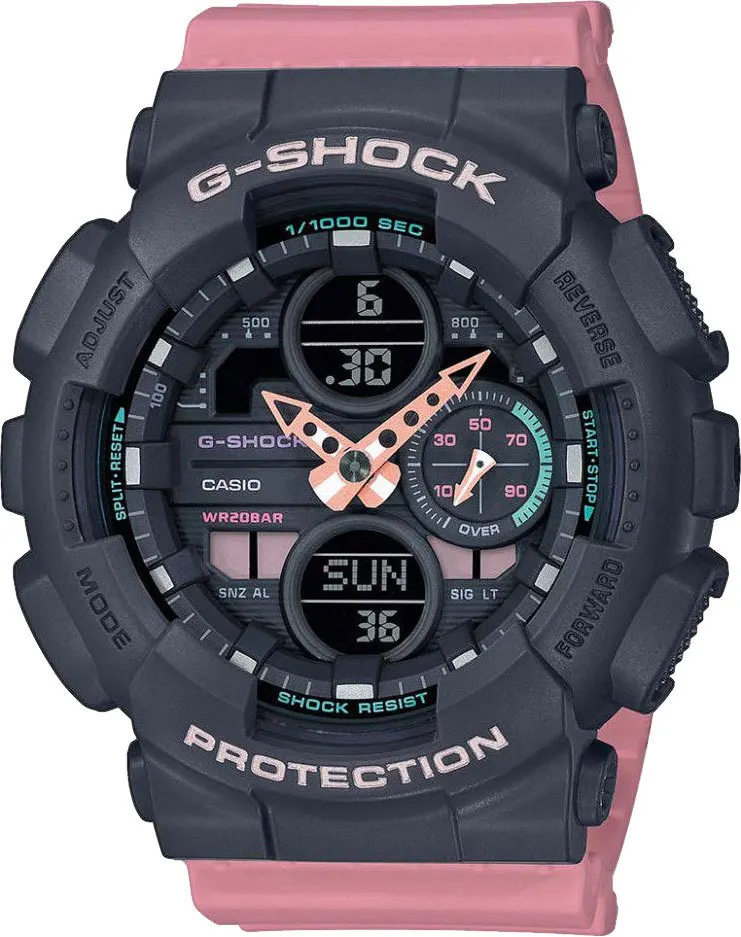 Японские наручные часы Casio G-SHOCK GMA-S140-4AER с хронографом | Наручные