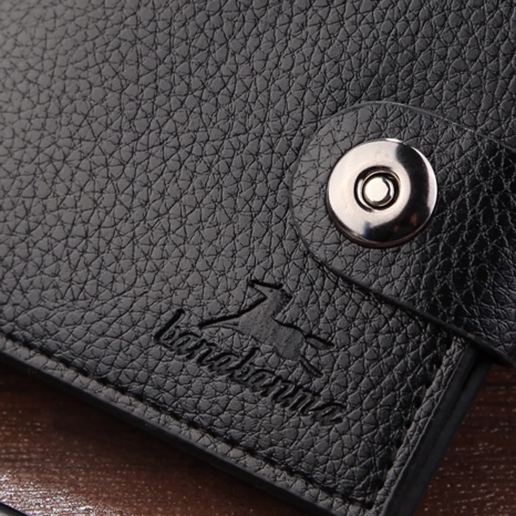 Модный мужской Одноцветный Кошелек для монет, длинный кожаный кошелек в стиле ретро, винтажный стиль, сумочка для карт, маленький кошелек Porte Monnaie# C10