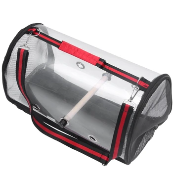 

Outdoor Travel Transport Parrot Cage Bird Carriers Accessories Pvc Transparent Breathable Parrot Handbag