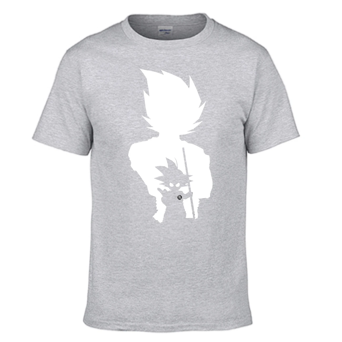 Dragon Ball Z AnimeT, Мужская футболка, Vegeta Gohan, японская футболка, Супер Saiyan, рубашки, новые летние топы, Dragon Ball, Harajuku, футболка - Цвет: Gray 5