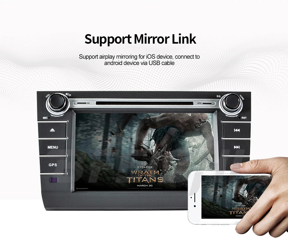 Excellent Bfeichi android 9.0 car dvd  for  Suzuki Swift 2004 2005 2006 2007 2008 2009 2010 dvd player navigation 11