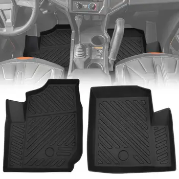 

For Polaris General 4 1000 KEMIMOTO UTV 2881934 Front Floor Mat Black TPE Rubber Floor Mats 2016 2017 2018 2019
