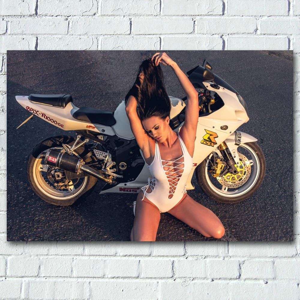 Hot women on motorcycle Clearance
