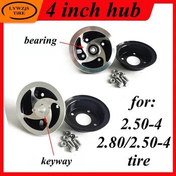 

4 Inch2.80/2.50-4 Hub 2.50-4 Aluminium Alloy Wheel Rim Keyway Bearing Hub for MiNi Moto,ATV&Go Kart Electric Scooter