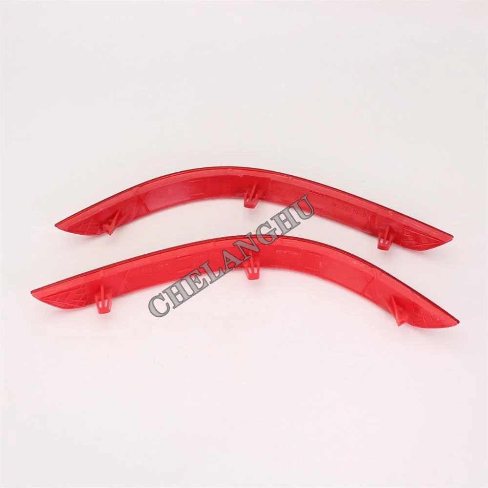 Red Rear Left & Right Bumper Reflector Tail Light Bars Brake Parking Warning For VW Caddy 2015