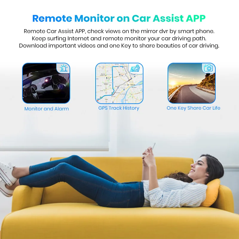 Junsun 2019 Восьмиядерный 4G 4 канала ADAS Android автомобильный видеорегистратор Dashcam 10