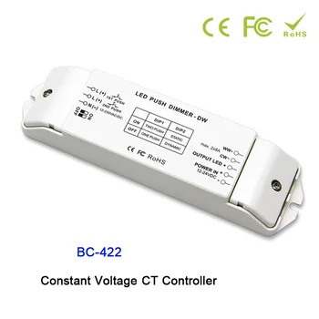 

BC-422 CV PWM CT Controller DIP Switch And Duplex Push Dim Button DC12V-24V Input;8A*2CH output for led strip tape light