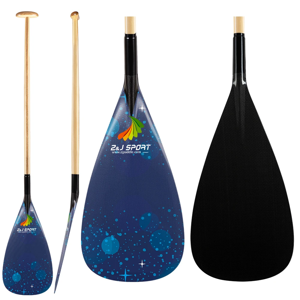 ZJ SPORT Hawaii Type Outrigger Canoe OC Paddle With Carbon Graphics