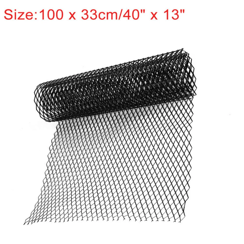 Черная универсальная алюминиевая защитная решетка для кузова автомобиля, сетка 40*13 дюймов, новинка и высокое качество