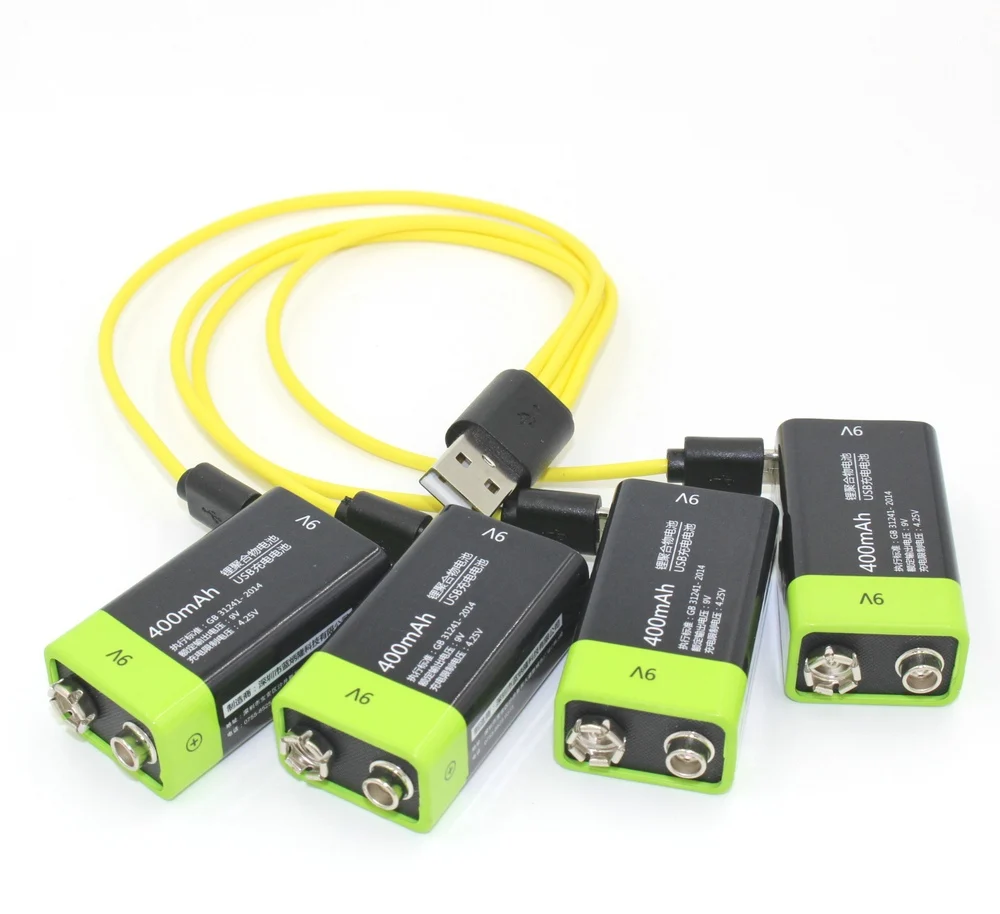 4pcs-ZNTER-9V-400MAH-lithium-li-ion-li-polymer-rechargeable-batteries-micro-usb-cable-for-charging (1)
