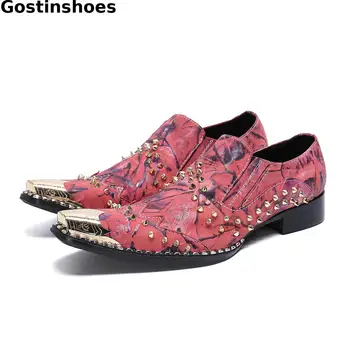 

Genuine Leather Shoes Men Iron Cap Toe Slip On Leisure Business Loafers Fashion Men Casual Leather Shoes