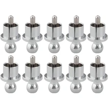 

10pcs Rhodium Plated RCA Caps Plug Short-Circuit Socket Phono Connector Adapter RCA Shielding Jack Socket Protect Cover Cap