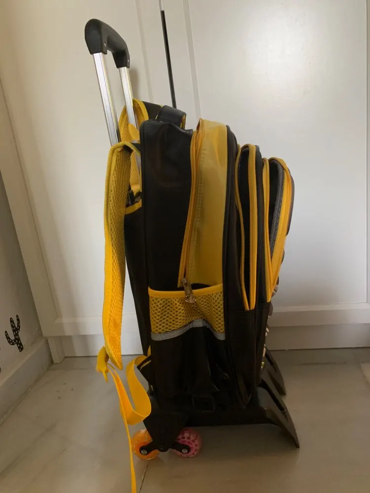 Mochila de viaje para niños en 3D, mochila con ruedas, mochila con ruedas para niños, mochila con ruedas para la escuela - 4