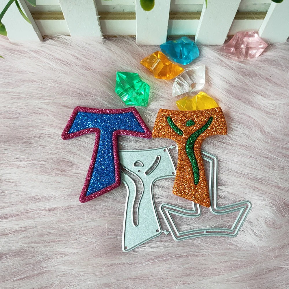 

New T-shape Cross Metal Cutting Dies Decorative Scrapbooking Steel Craft Die Cut Embossing Paper Cards Stencils