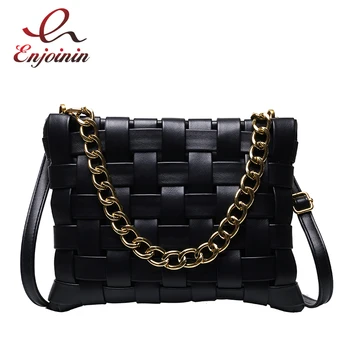 

PU leather Woven Design Crossbody Bags for Women 2021 Shoulder Handbags and Purses Women's Luxury Trending Ladies Satchels