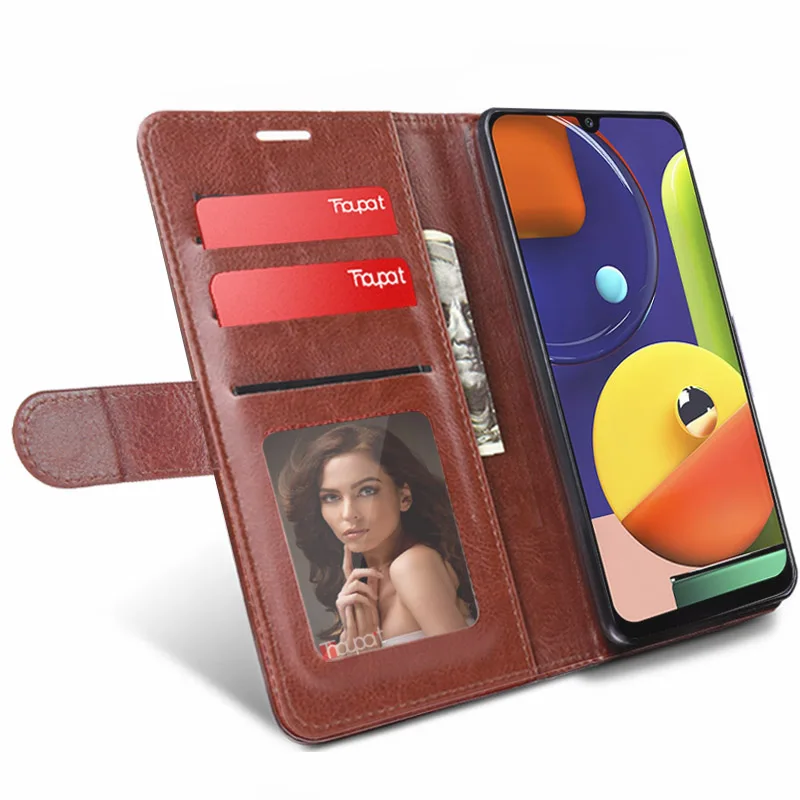 Кожаный чехол для samsung Galaxy A10 A20 A30 A40 A50 A60 A80 A90 откидная крышка бумажник чехол для samsung 50 S A2 Core чехол A10e