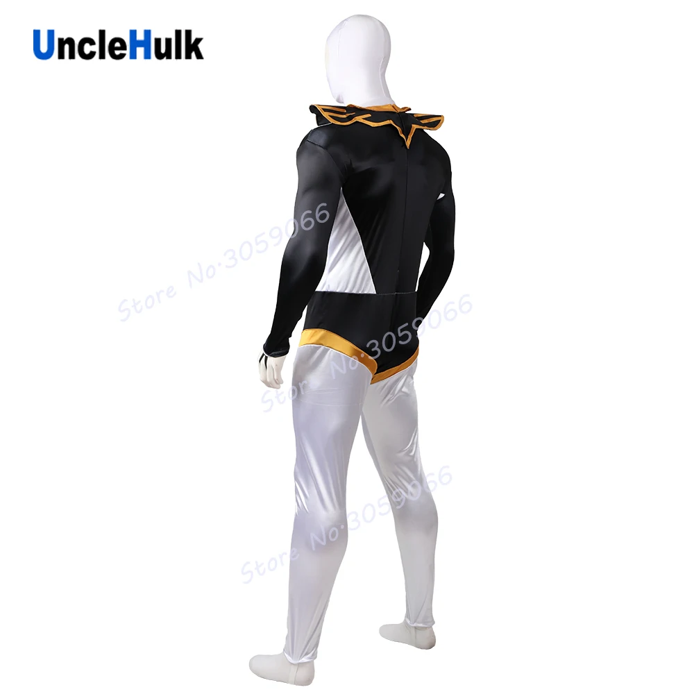 Костюм для косплея из черной атласной ткани Choujin Sentai Jetman с шалью | UncleHulk|Костюмы