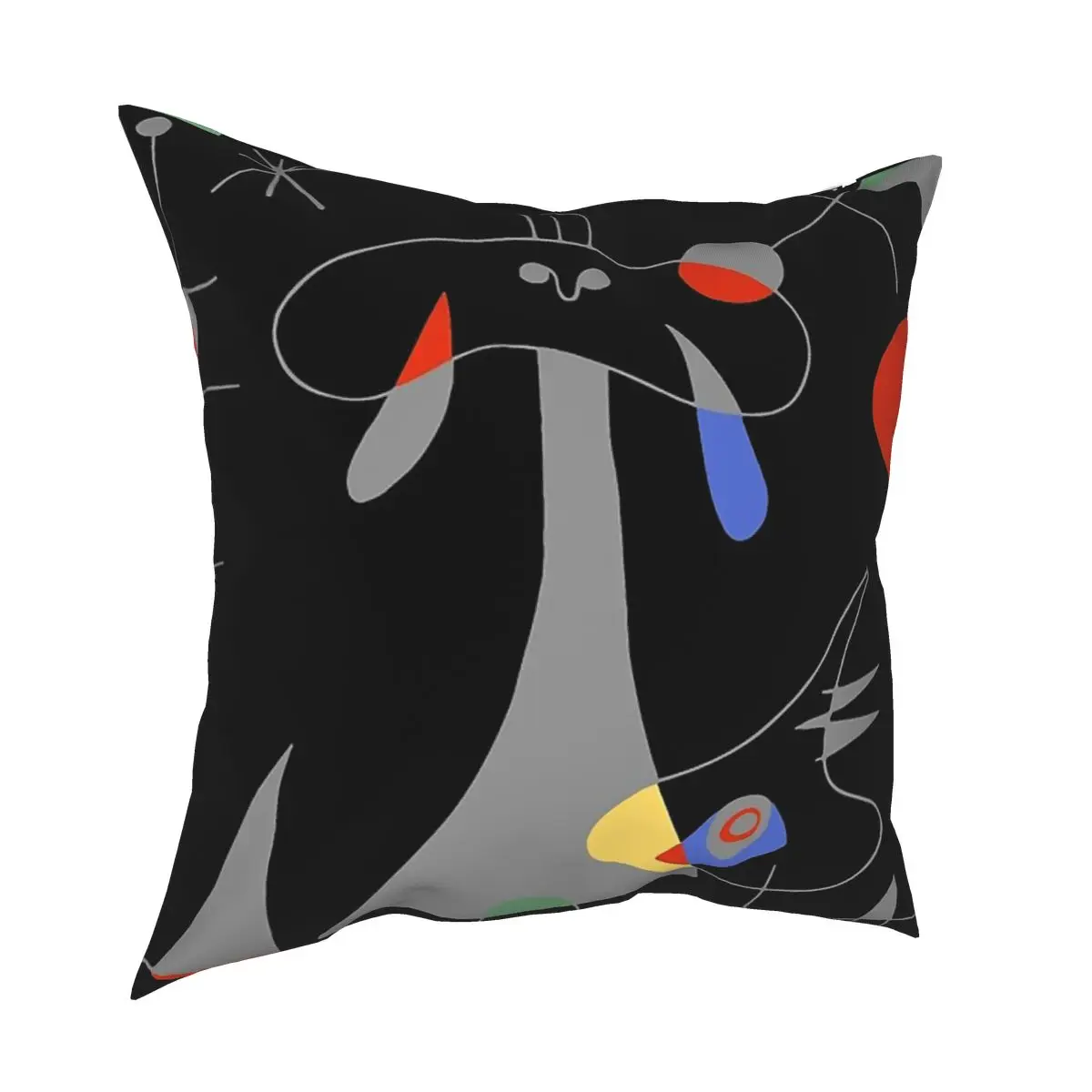 

Joan Miro Sun El Sol 1949 Painting Prints Pillow Case Decoration Abstract Art Cushions Throw Pillow for Living Room Polyester
