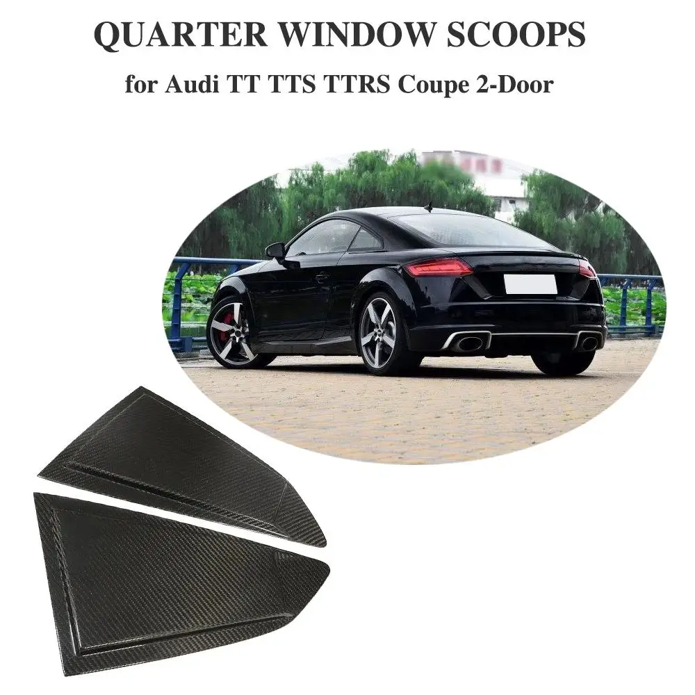 Per Audi Tt Tts Ttrs Coupé 2 Porte Quarti Finestrini In Fibra Di Carbonio