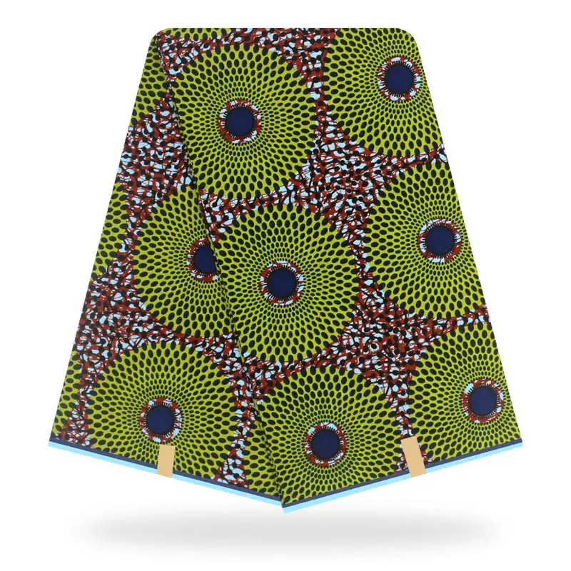Африканская настоящая восковая Ткань 6 ярдов пагне воск tissus африканская ткань Анкара настоящий воск хлопок швейный материал для платья