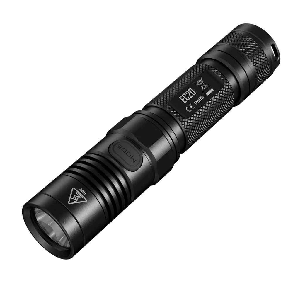 NITECORE EC20 960 люменов CREE XM-L2 T6 Водонепроницаемый Гладкий трубчатый корпус 18650 портативный фонарь для кемпинга