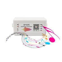 SP107E Smart Music Controller Bluetooth Led Pixel IC SPI Music By Phone APP For WS2812B WS2811 SK6812 RGB Light Strip DC5-24V