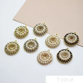 

Alloy retro circular pendant diy ear accessories