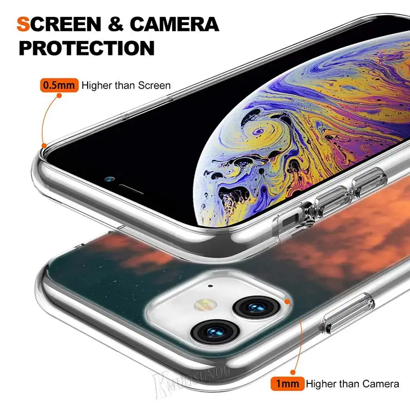 Прозрачный чехол из ТПУ для iPhone 11 11Pro XS MAX XR X 8 7 6S 6 Plus|Бамперы| |