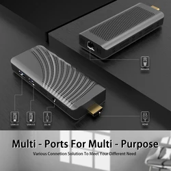 T6 Pro Stick Mini PC Intel Celeron J4125 6GB LPDDR4 128GB EMMC 1000M LAN WiFi Bluetooth Computer PC HDMI-compatible Windows 10
