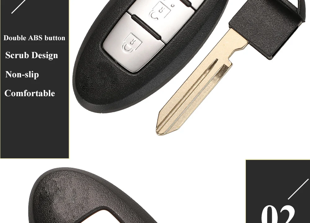 Keyforkess 3/4BTN Shell chiave a distanza per auto per Nissan Cube Juke Versa Note x-trail Qashaqai Sunny Juke Altima TIIDA Murano Maxima Old 14 Keyforkess 3/4BTN Shell chiave a distanza per auto per Nissan Cube Juke Versa Note x-trail Qashaqai Sunny Juke Altima TIIDA Murano Maxima Old - H72a73d927fbe441dad6f649260e0a61cf