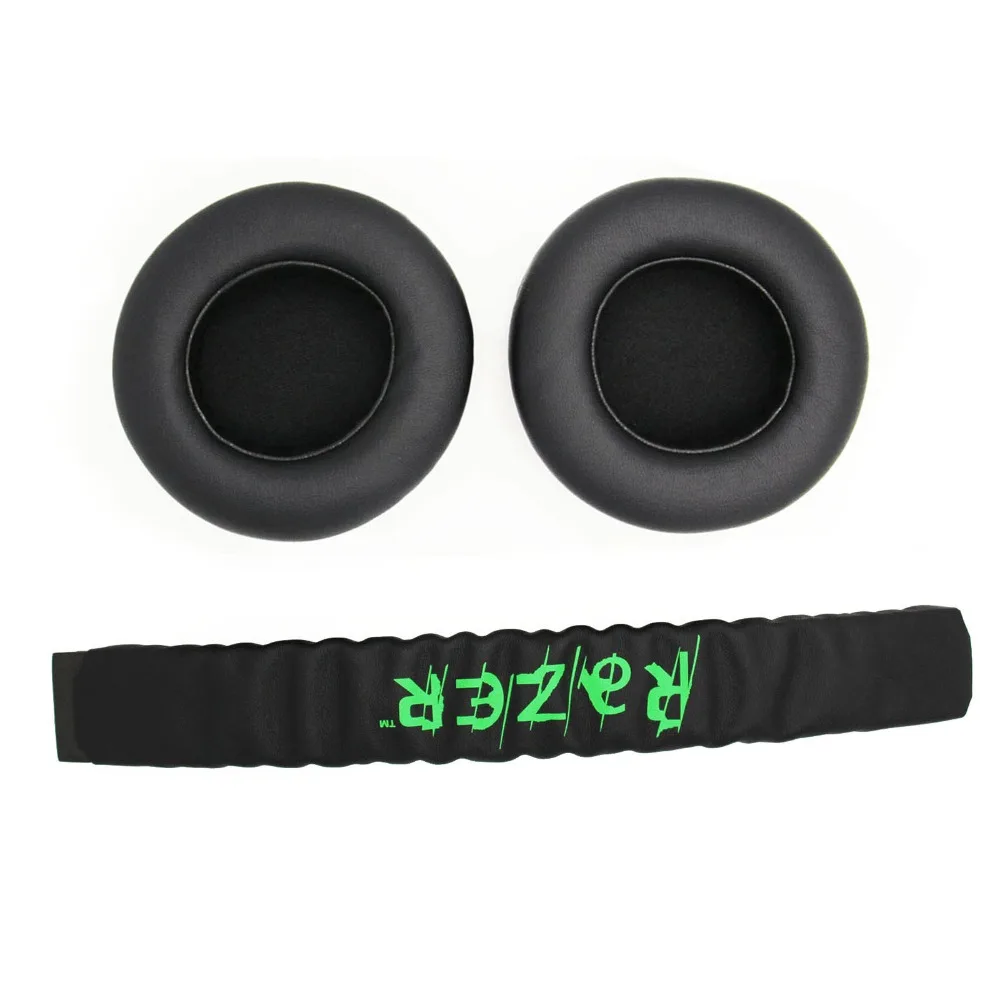 Fitma Replacement Top Headband plastic head band parts + Ear pads Cushion For Razer Kraken Pro 7.1 or Electra Gaming Headphones |