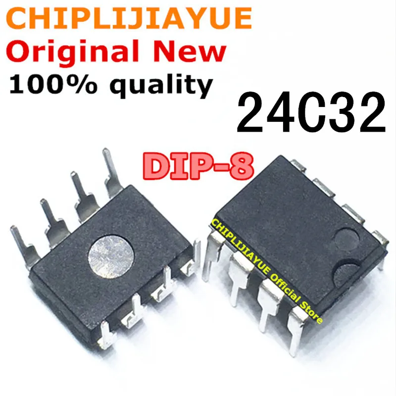 Новый и оригинальный чипсет IC 24C32 24C32AN DIP-8 AT24C32A AT24C32A-10PU-2.7 DIP8 10 шт. | Электронные