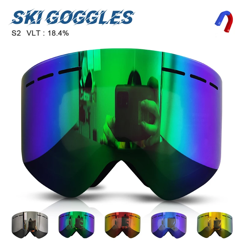 Professional Ski Goggles with Snowboard goggles Mask For Men