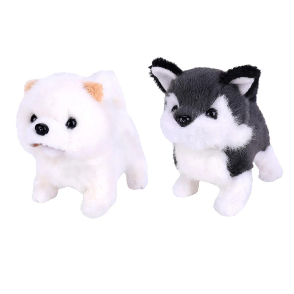 2x Smart Electronic Robot Dog Interactive Animal Puppy Plush Kids Toys Gifts