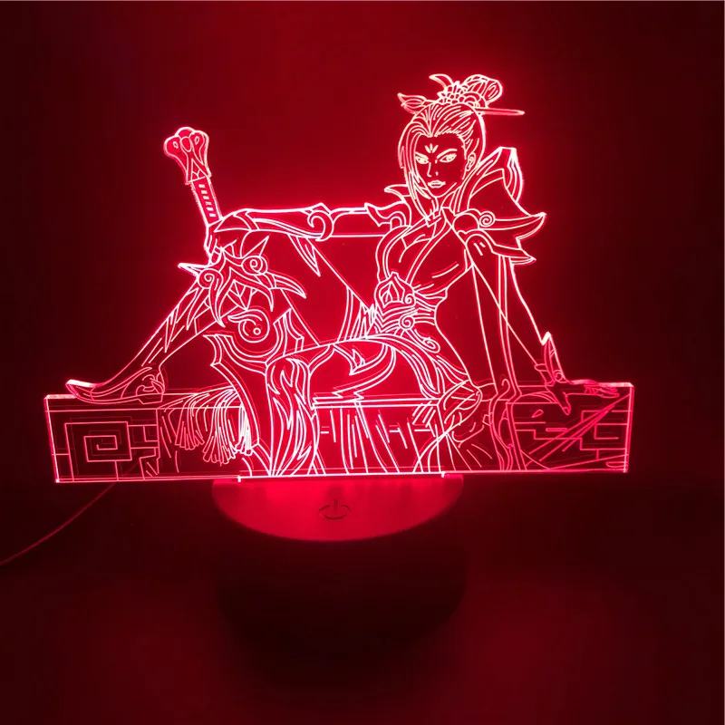 Лезвия ссылки игра Ворон League of Legends 3D лампа Bluetooth Динамик основанием декоративные