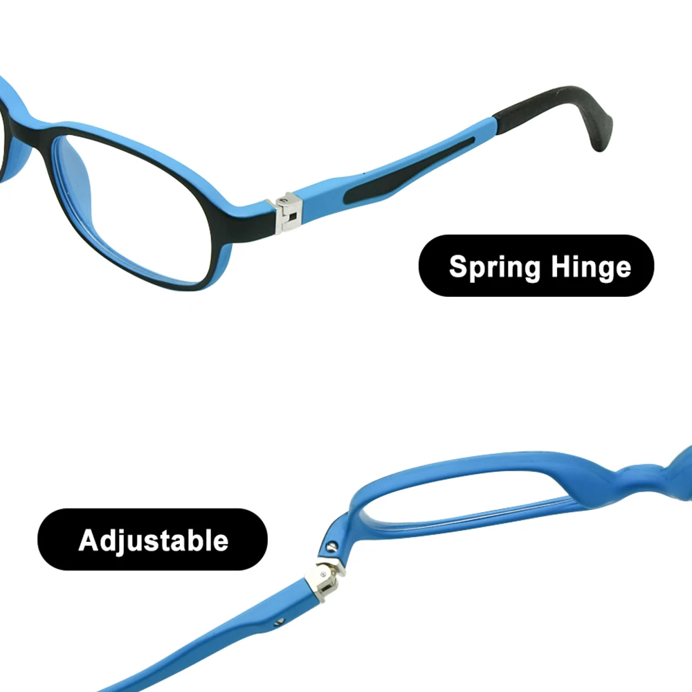 Goede Kinderen Brilmontuur TR90 Size 44 15 Veilig Buigbare Met Lente Scharnier Flexibele Optische Jongens Meisjes Kids Brillen Clear lenzen