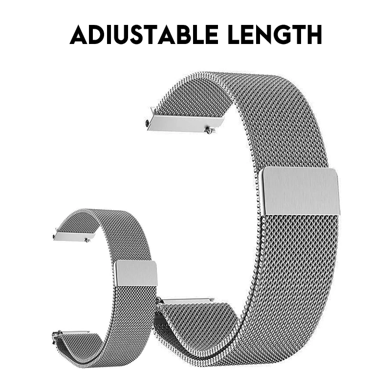 BAPICK 20/22 мм браслет из нержавеющей стали для Xiaomi Amazfit Bip Gts ремень Магнитный ремешок для наручных часов для Amazfit темп Stratos Gtr 47 мм ремешок