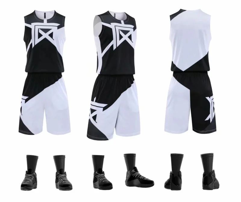 DIY Men Basketball Jerseys Custom Basketball Uniform Sets Professional Throwback jersey Basketball Quick Dry College Sportswear