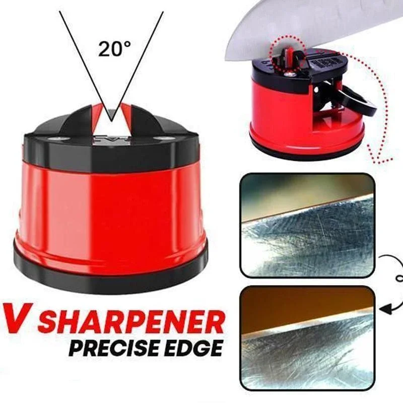 Quick And Precise Suction Cup Knife Sharpener For Household And